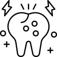 Zahn Zahnarzt Symbol Symbol Bild Vektor. Illustration von das Dental Medizin Symbol Design Grafik Bild vektor