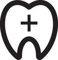 Zahn Zahnarzt Symbol Symbol Bild Vektor. Illustration von das Dental Medizin Symbol Design Grafik Bild vektor