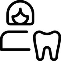 Zahn Zahnarzt Symbol Symbol Bild Vektor. Illustration von das Dental Medizin Symbol Design Grafik Bild vektor