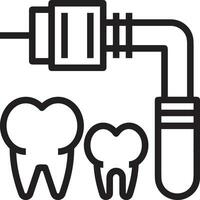 Zahn Zahnarzt Symbol Symbol Bild Vektor. Illustration von das Dental Medizin Symbol Design Grafik Bild vektor