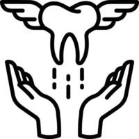 tand tandläkare ikon symbol bild vektor. illustration av de dental medicin symbol design grafisk bild vektor