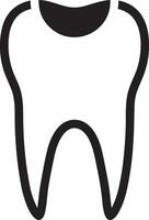 Zahn Zahnarzt Symbol Symbol Bild Vektor. Illustration von das Dental Medizin Symbol Design Grafik Bild vektor