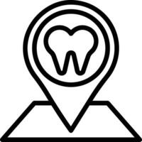 Zahn Zahnarzt Symbol Symbol Bild Vektor. Illustration von das Dental Medizin Symbol Design Grafik Bild vektor