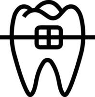 Zahn Zahnarzt Symbol Symbol Bild Vektor. Illustration von das Dental Medizin Symbol Design Grafik Bild vektor