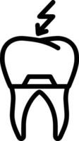 tand tandläkare ikon symbol bild vektor. illustration av de dental medicin symbol design grafisk bild vektor