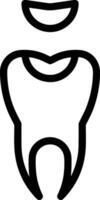 tand tandläkare ikon symbol bild vektor. illustration av de dental medicin symbol design grafisk bild vektor