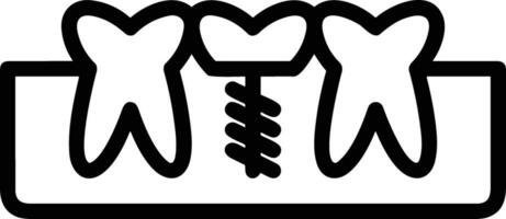 Zahn Zahnarzt Symbol Symbol Bild Vektor. Illustration von das Dental Medizin Symbol Design Grafik Bild vektor