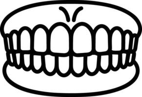 Zahn Zahnarzt Symbol Symbol Bild Vektor. Illustration von das Dental Medizin Symbol Design Grafik Bild vektor