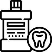 Zahn Zahnarzt Symbol Symbol Bild Vektor. Illustration von das Dental Medizin Symbol Design Grafik Bild vektor