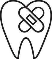 tand tandläkare ikon symbol bild vektor. illustration av de dental medicin symbol design grafisk bild vektor