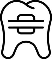 Zahn Zahnarzt Symbol Symbol Bild Vektor. Illustration von das Dental Medizin Symbol Design Grafik Bild vektor