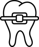 Zahn Zahnarzt Symbol Symbol Bild Vektor. Illustration von das Dental Medizin Symbol Design Grafik Bild vektor