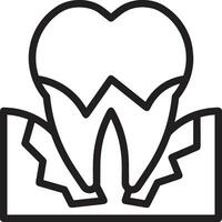 Zahn Zahnarzt Symbol Symbol Bild Vektor. Illustration von das Dental Medizin Symbol Design Grafik Bild vektor