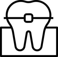 Zahn Zahnarzt Symbol Symbol Bild Vektor. Illustration von das Dental Medizin Symbol Design Grafik Bild vektor