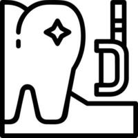 Zahn Zahnarzt Symbol Symbol Bild Vektor. Illustration von das Dental Medizin Symbol Design Grafik Bild vektor