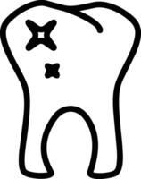 Zahn Zahnarzt Symbol Symbol Bild Vektor. Illustration von das Dental Medizin Symbol Design Grafik Bild vektor