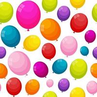 Farbe glänzende Ballons nahtlose Muster Hintergrund Vektor-Illustration vektor