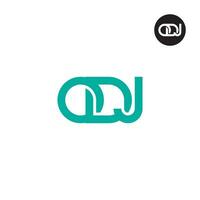 Brief odj Monogramm Logo Design vektor