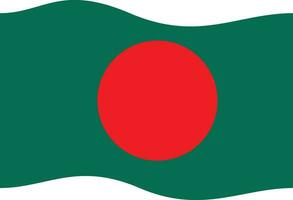 Bangladesch Flagge Illustration Vektor, bd Flagge Vektor