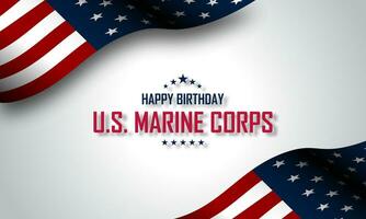 uns Marine Korps Geburtstag November 10 Hintergrund Vektor Illustration