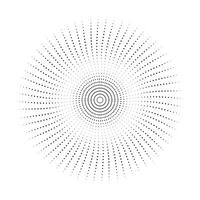 en svart och vit bild av en cirkulär design halvton punkt effekt vektor