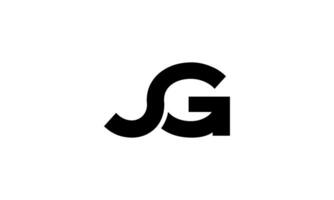 Brief jg Logo Design. Initiale Brief jg Logo im weiß Hintergrund. kostenlos Vektor
