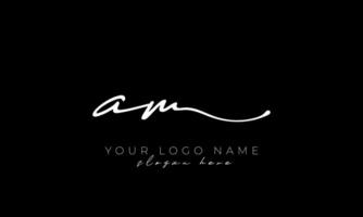 Handschrift Brief bin Logo Design. bin Logo Design kostenlos Vektor Vorlage