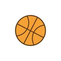 Basketball Karikatur Symbol isoliert Vektor Illustration