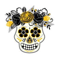 Dia de los muertos. Dag för de döda. Vektor designelement.