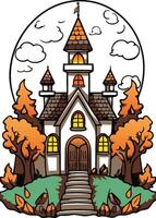 Halloween Karikatur Illustration Kind Kinder Vektor Bild