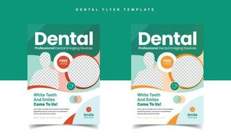 Dental Büro Flyer Layout vektor