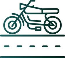 Motorrad Fahrbahn Vektor Symbol Design