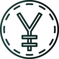 japanisch Yen Vektor Symbol Design