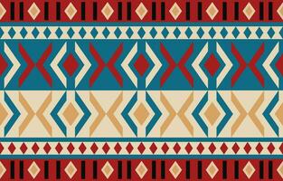 etnisk abstrakt ikat konst. aztec prydnad skriva ut. geometrisk etnisk mönster sömlös Färg orientalisk. design för bakgrund ,ridå, matta, tapet, Kläder, omslag, batik, vektor illustration.