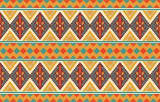 ethnisch abstrakt Ikat Kunst. aztekisch Ornament drucken. geometrisch ethnisch Muster nahtlos Farbe orientalisch. Design zum Hintergrund ,Vorhang, Teppich, Hintergrund, Kleidung, Verpackung, Batik, Vektor Illustration.