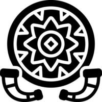 solide Symbol zum Bihu vektor