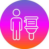 Toiletten-Vektor-Icon-Design vektor