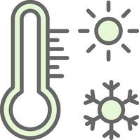 Thermometer-Vektor-Icon-Design vektor