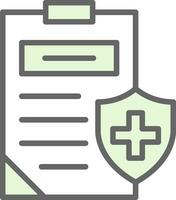 Vektor-Icon-Design für Krankenversicherungen vektor
