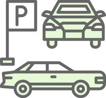 Parkplatz-Vektor-Icon-Design vektor