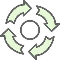 Recycling-Vektor-Icon-Design vektor