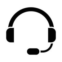 Headset Vektor Glyphe Symbol zum persönlich und kommerziell verwenden.