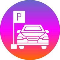 Parkplatz-Vektor-Icon-Design vektor