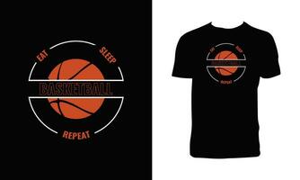 Basketball-Vektor-T-Shirt-Design vektor