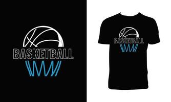 Basketball-Vektor-T-Shirt-Design vektor