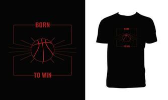 Basketball Tee Design. vektor