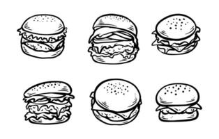 Burger Element Design vektor