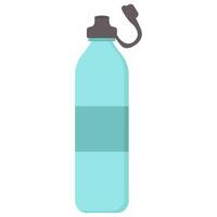 Plastik Sport Wasser Flasche. Vektor Symbol