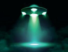 UFO Raumfahrzeug Poster vektor