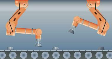 industriell linje manipulatorer sammansättning vektor